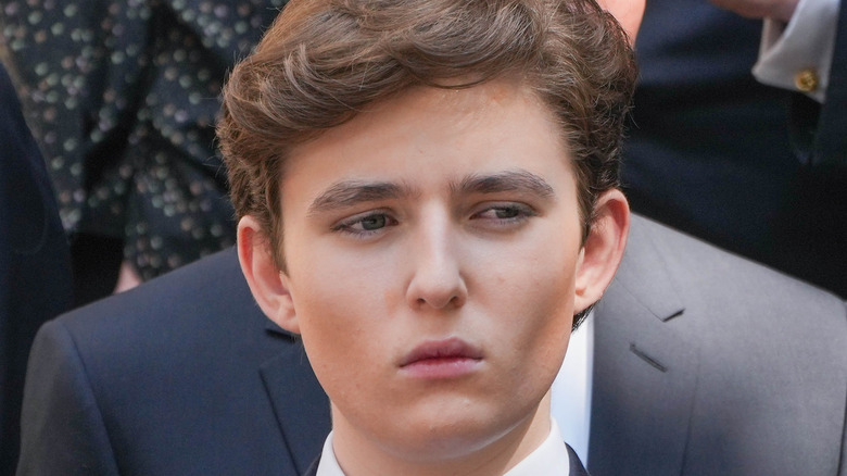 Barron Trump short curly hair