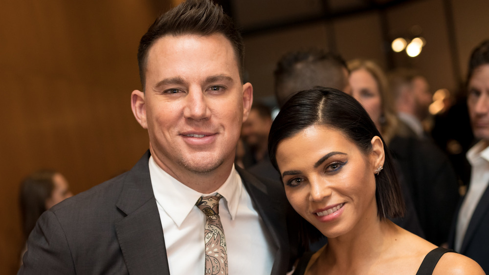 Channing Tatum and Jenna Dewan smiling