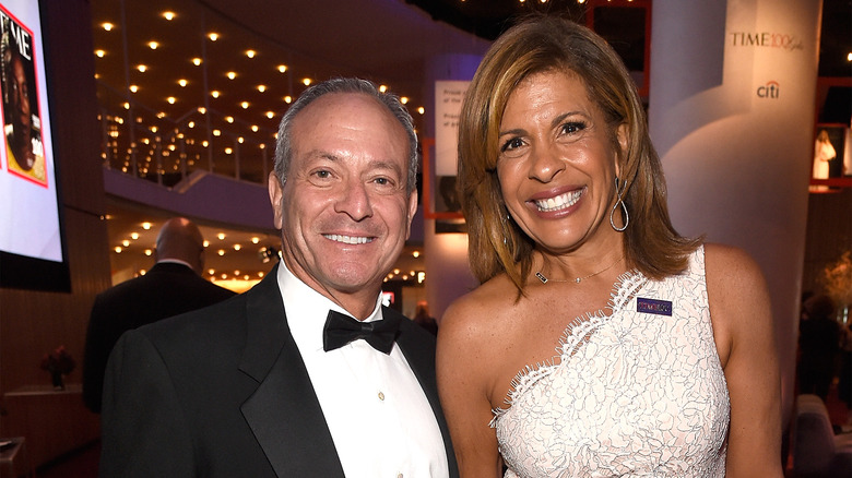 Joel Schiffman and Hoda Kotb smiling