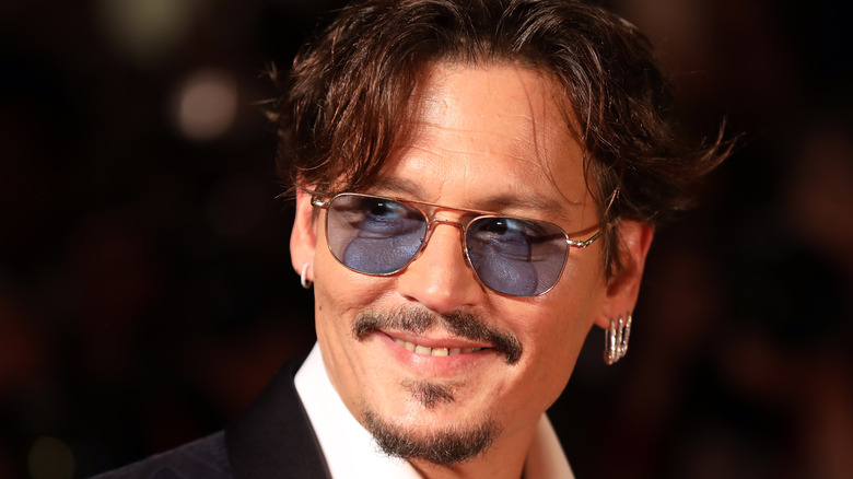 Johnny Depp smiling