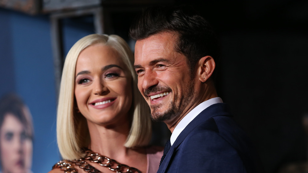 Orlando Bloom and Katy Perry at an event