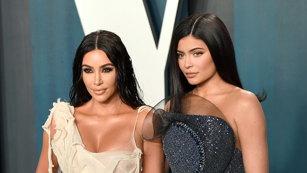 Kim Kardashian and Kylie Jenner at Vanity Fair after party