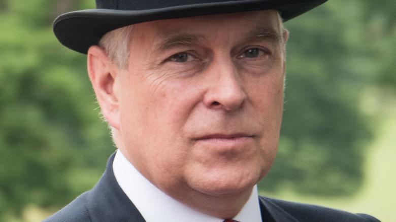 Prince Andrew wearing tophat