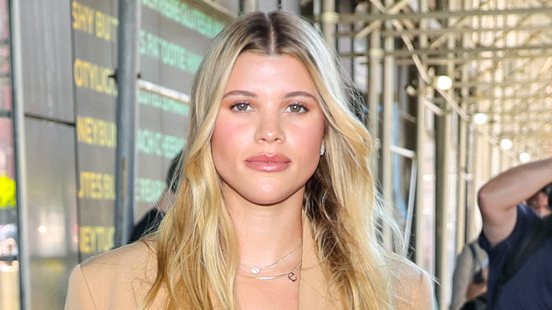 Sofia Richie in brown blazer