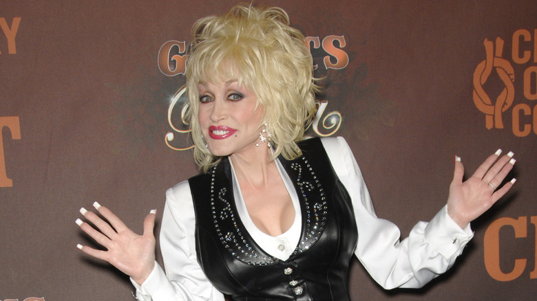 Dolly Parton on the red carpet