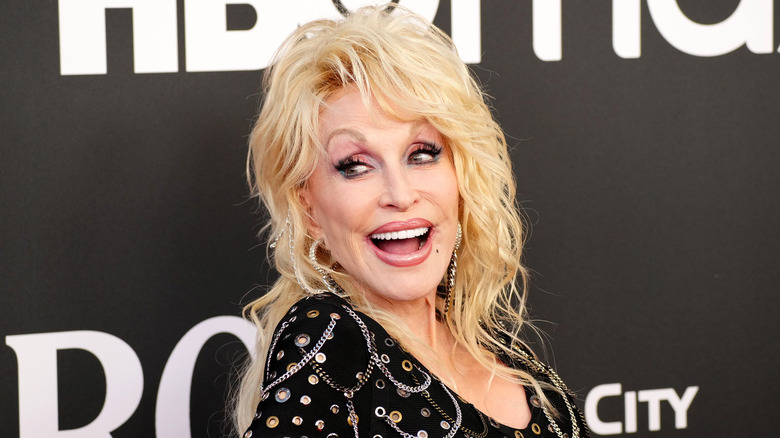 Dolly Parton smiling