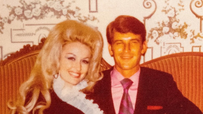 Throwback photo of Dolly Parton and Carl Dean smiling