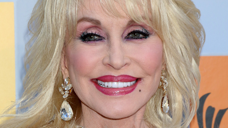 Dolly Parton smiling