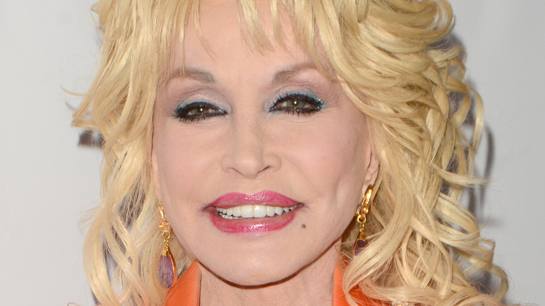 Dolly Parton smiling