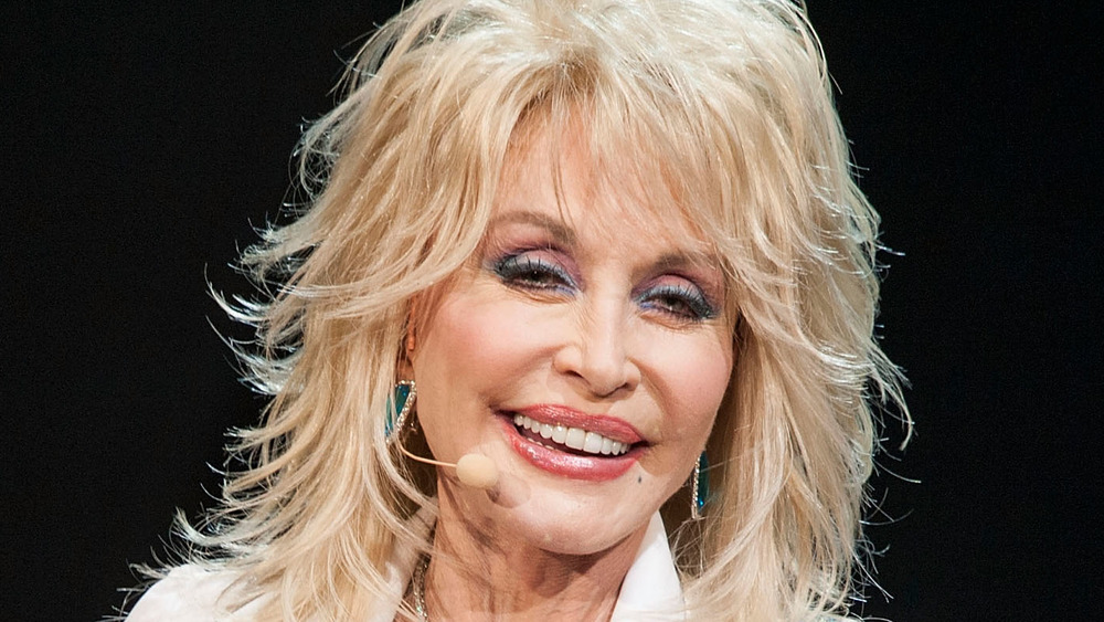 Dolly Parton smiling