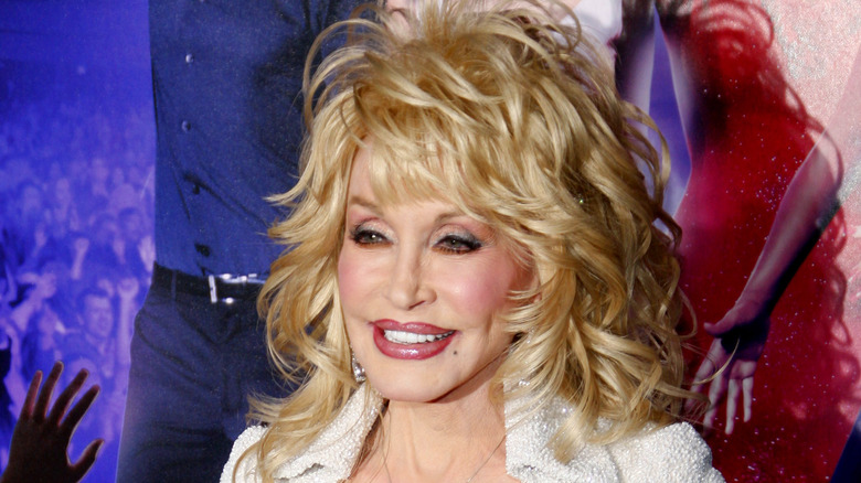 Dolly Parton smiling