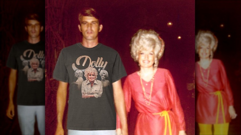 Dolly Parton's old photo with husband and photoshopped shirt
