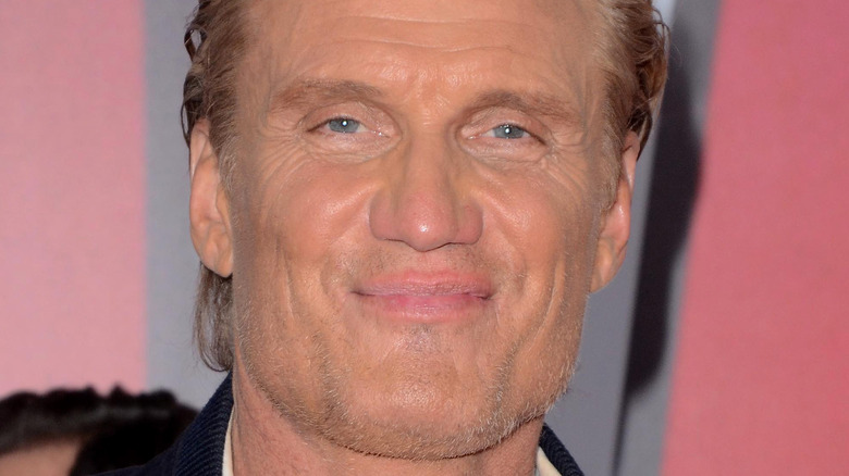 Dolph Lundgren attends the 2019 "Shazam" premiere