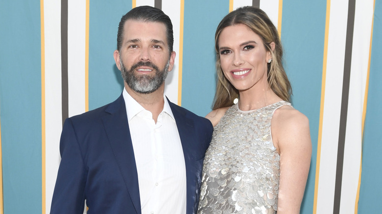 Bettina Anderson and Donald Trump Jr. at the AmFAR gala.