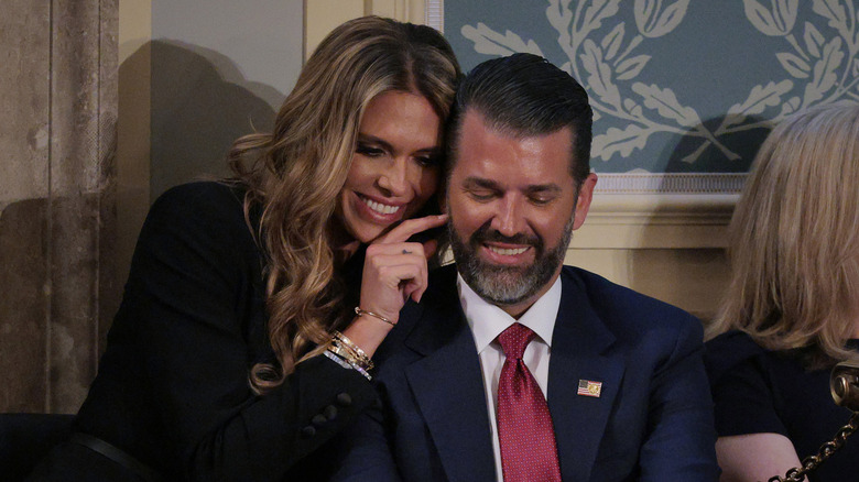 Bettina Anderson engaging in PDA with Donald Trump Jr