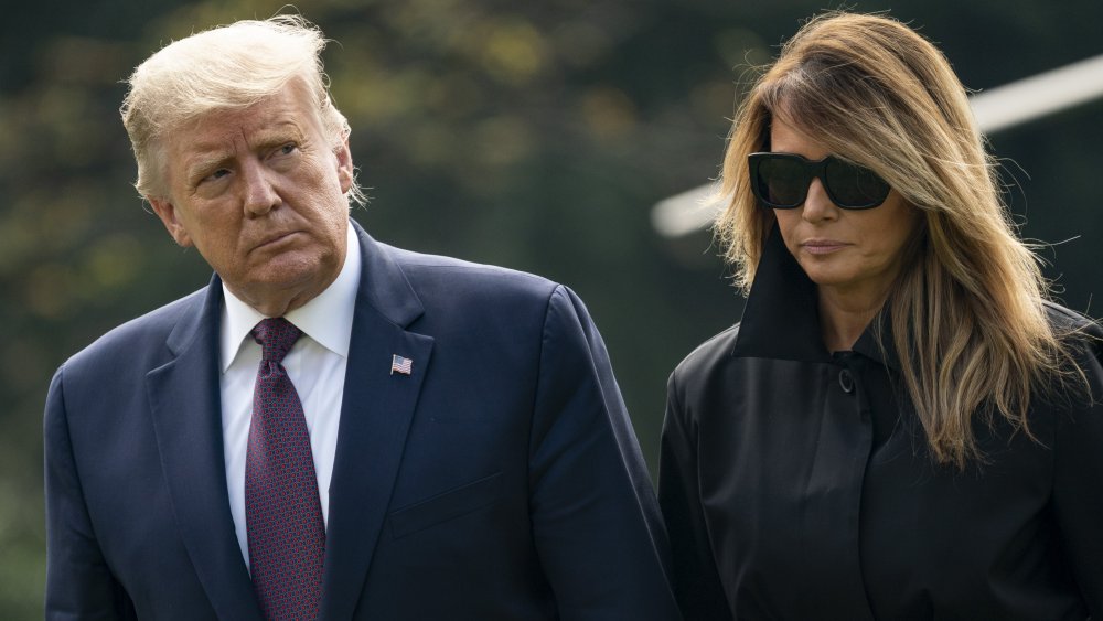 Donald Trump and Melania Trump in Washington D.C. in 2020