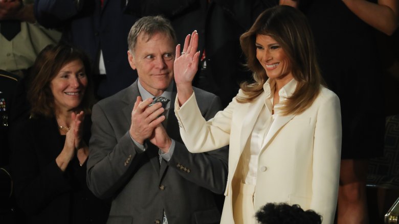 Melania Trump waving