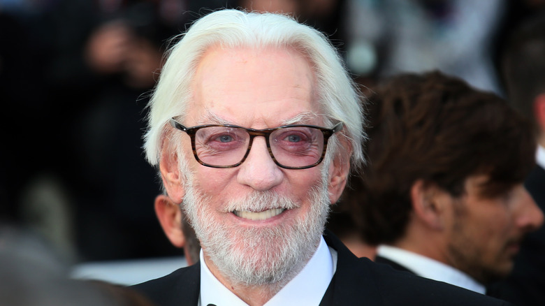 Donald Sutherland smiling