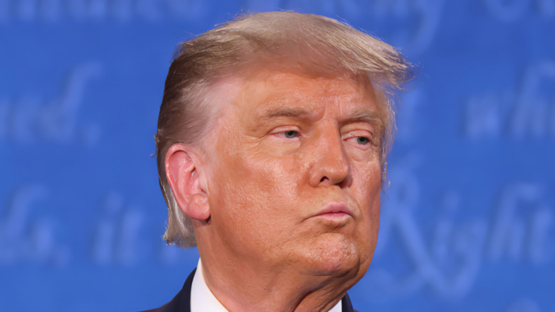 Donald Trump frowning 