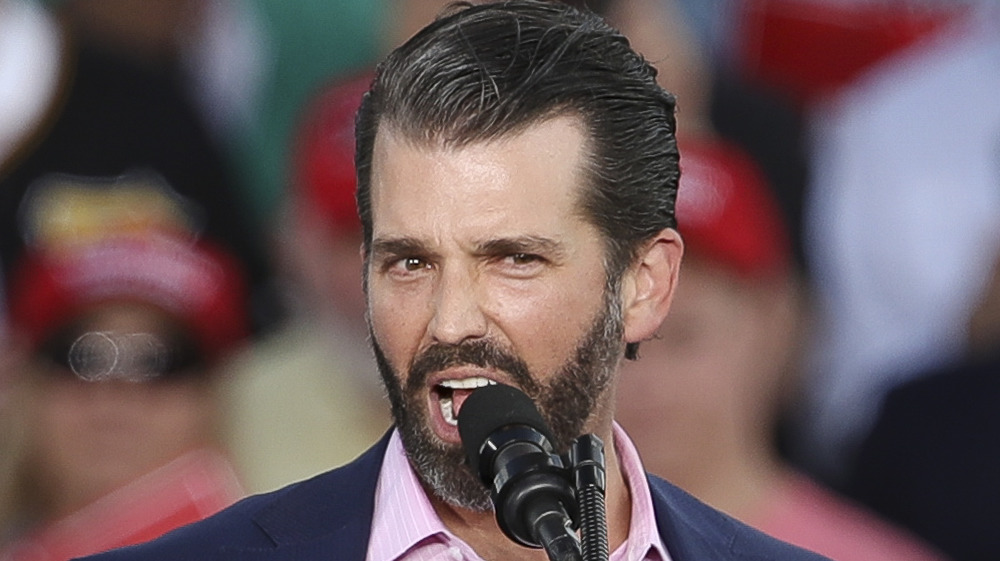 Donald Trump Jr. delivering a speech