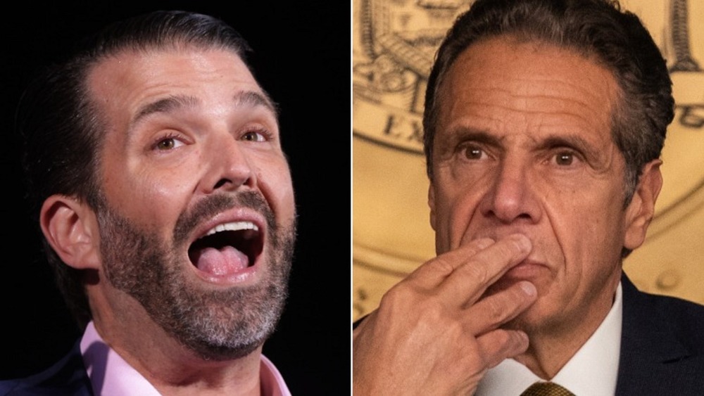 Donald Trump Jr. and Andrew Cuomo politicking 