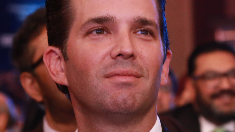Donald Trump Jr in a crowd