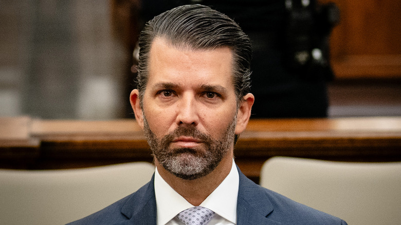 Donald Trump Jr, slicked back hair 