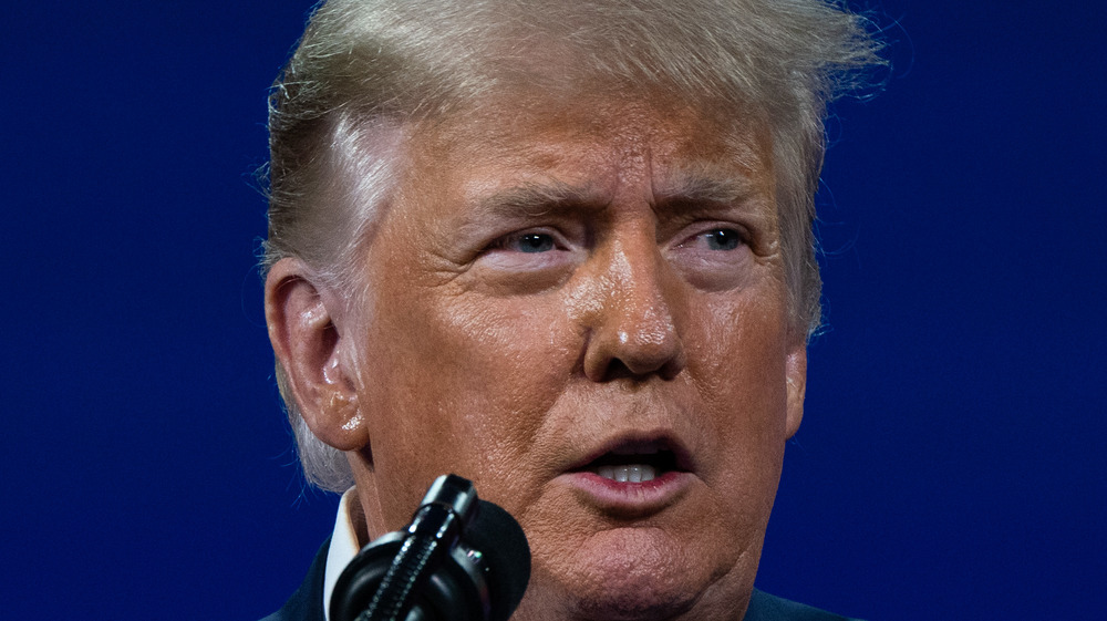 Donald Trump speaks during the Conservative Political Action Conference (CPAC) in Orlando, Florida, U.S., on Sunday, Feb. 28, 2021.