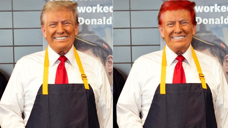 Donald Trump with red hair