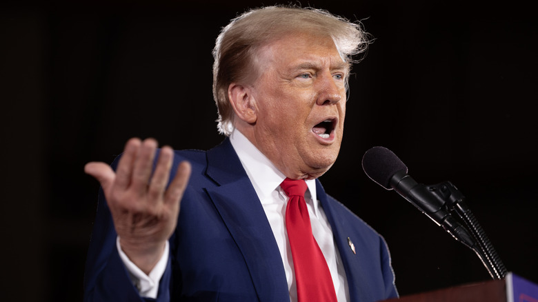 Donald Trump speaking in Wisconsin