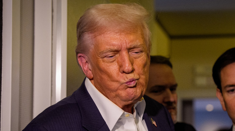 Donald Trump on Air Force One