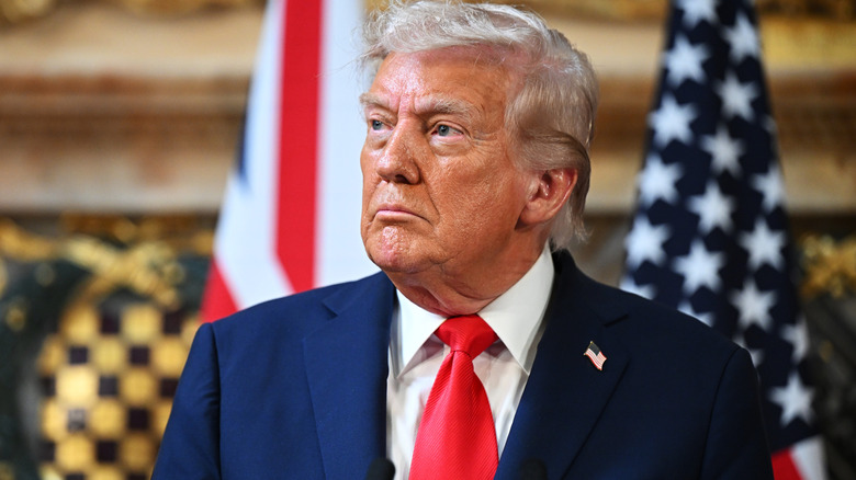 Donald Trump looking off to the side