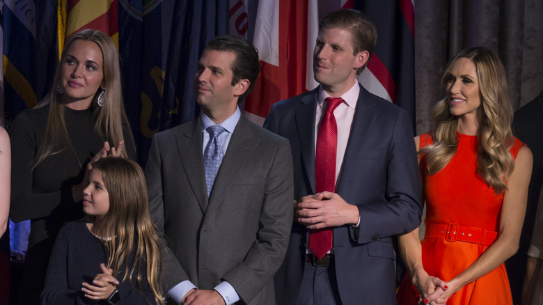 Donald Trump's children and extended family listening