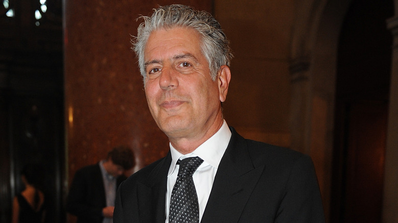 Anthony Bourdain smiling