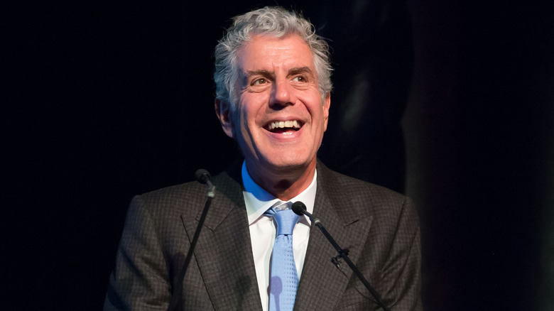Anthony Bourdain smiling
