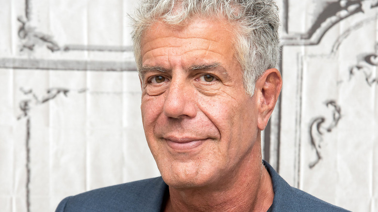 Anthony Bourdain smiling
