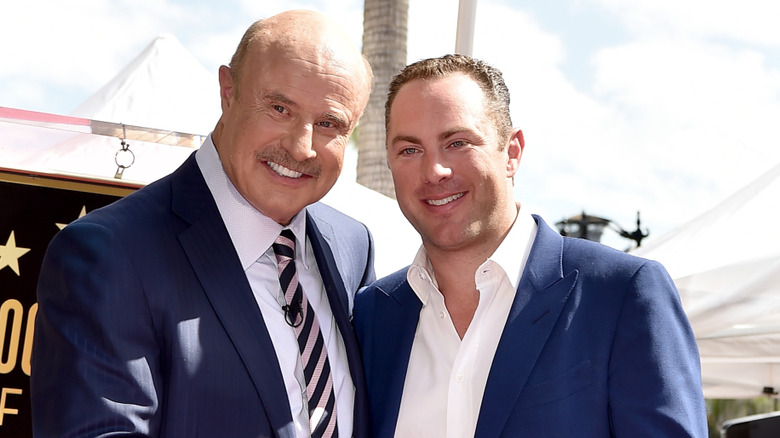 Dr. Phil and Jay McGraw at Hollywood Walk Of Fame