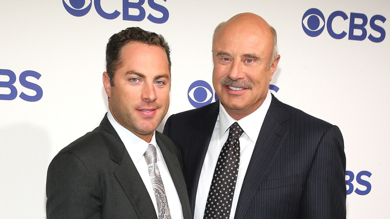 Jay McGraw and Dr. Phil at 2016 CBS Upfront at The Plaza