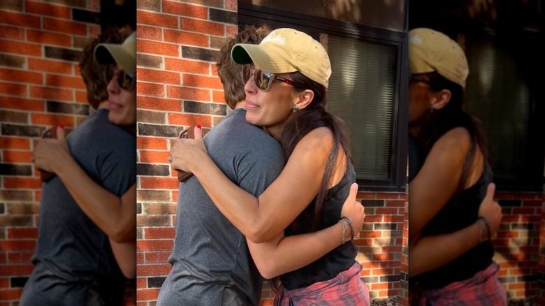 Joanna Gaines hugs Drake