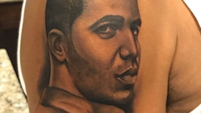 Dennis Graham tattoo of Drake