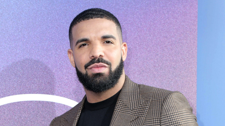 Drake posing