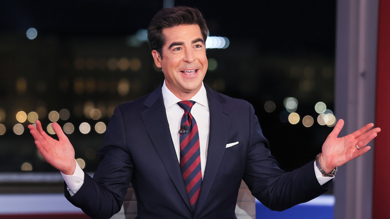 Jesse Watters appearing on air during the Fox News Special prior to President Trump's Joint Address to Congress