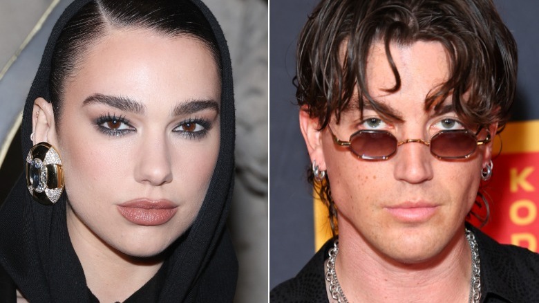 Dua Lipa Paul Klein split image