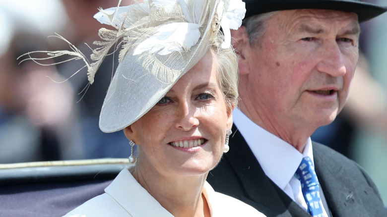 Sophie, Duchess of Edinburgh with a white hat during Trooping The Colour 2026 on June 13, 2026.