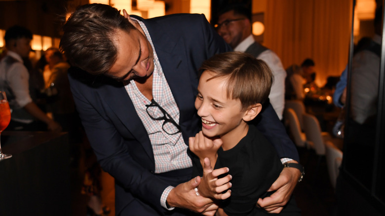 Duke laughing with his dad at RPM Italian