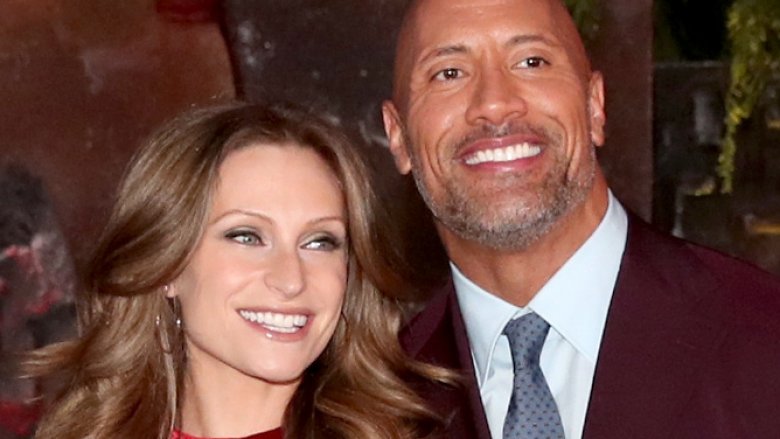 Dwayne Johnson and Lauren Hashian