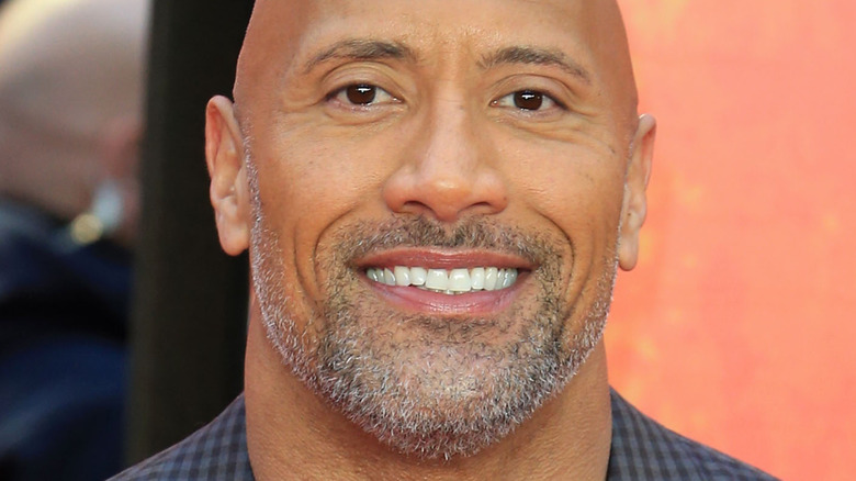 Dwayne Johnson smiles