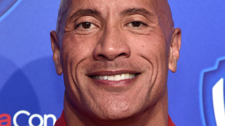 Dwayne Johnson smiling