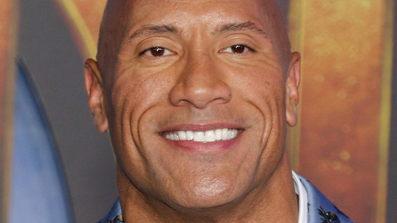 Dwayne Johnson smiling