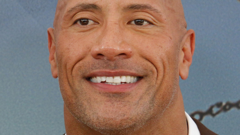 Dwayne Johnson smiling